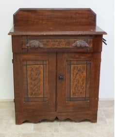 A Victorian Grain Painted Washstand Mid-19th C.