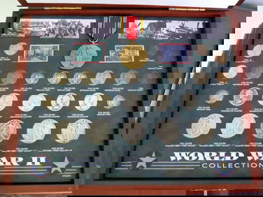 WWII Type Coin Collection Pennies Thru Halves (1 of 10)