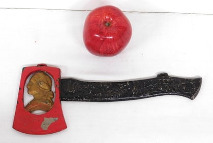 Cast Iron 1889 Washington Inaugural Hatchett Orig Paint