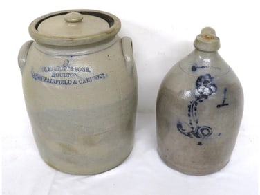 Canadian Stoneware Jug S. Skinner, E. Merritt & Sons