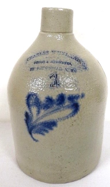 Charles Whyland Drugs & Medicines St. Johnsville, NY Jug (1 of 9)