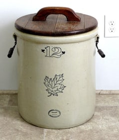 12 Gallon Western Stoneware Pickling Crock w/Lid