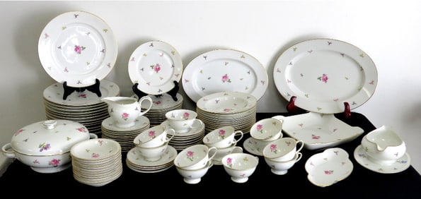 Rosenthal Hillside Svc for 12 Roses Porcelain China