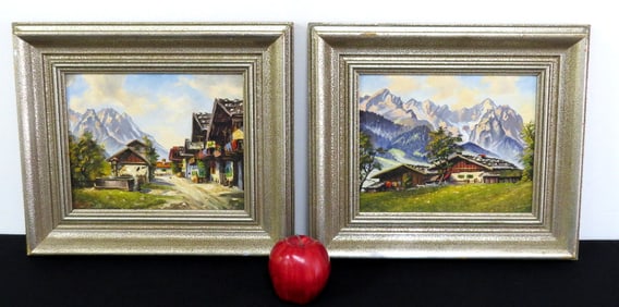 Pr. O/B Bavarian Alps Paintings MCM Era
