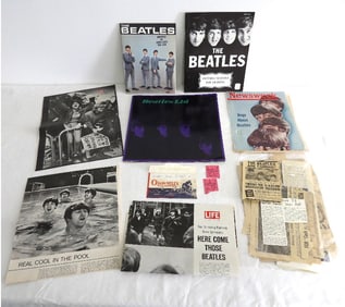 The Beatles First US Concert Ticket Stubs & Program 02/11/64
