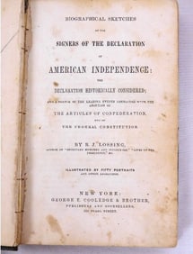 Signer's Of The Declaration of Independence 1848