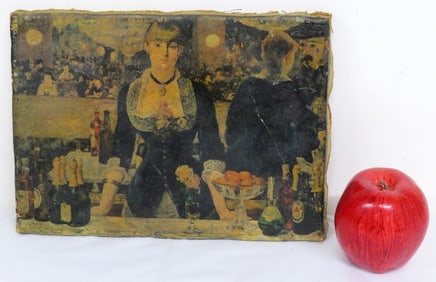 After Edouard Manet: A Bar at the Folies-Bergère, O/C