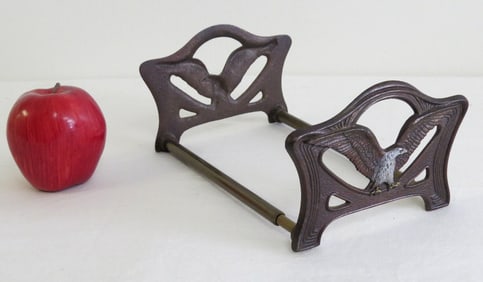 Judd Mfg Co. #9924 Antique Expandable American Eagle Book Rack - Nice One