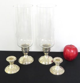 Two Pair Sterling Weighted Candlesticks