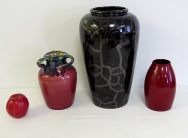 MCM Era German Scheurich and Gebhauer Pottery Vases.