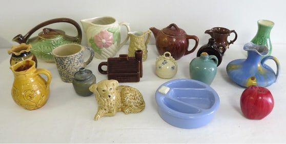 Mixed Lot of Mid-Century type pottery, some signed