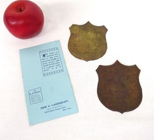 L.Q. Strainer 1899 Early Milk Strainer, Oxford Depot NY