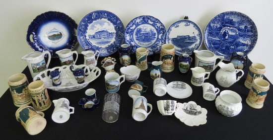 Massachusetts Victorian Era Souvenir China