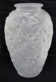 Joseph Inwald for Barolac Czech Frosted Dogwood Vase