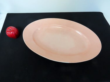 A Pink Wash Ironstone Oval Platter