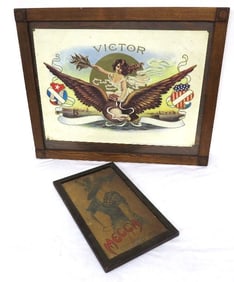 Two Advertising Pieces Cigar and Cigarettes