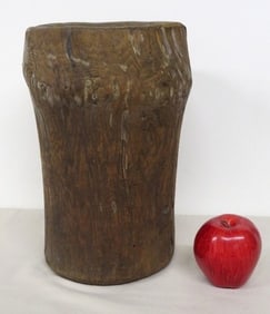 Late 18th to 19th Century Tree Trunk Mortar all original