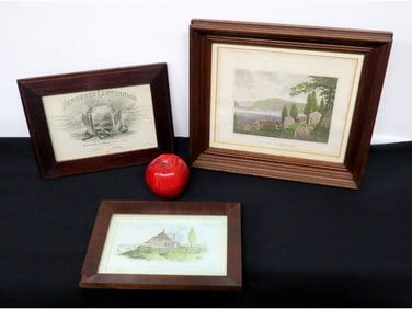 Trio of 19th C. Newburgh, NY Litho's - Centennial, Wash Headquarters