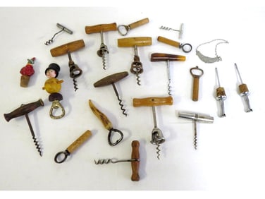Lot of Vintage Cork Screws & Barware