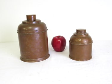 Pair of Mid-Century Copper Rumidor Cigar Humidor's