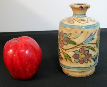 19th C. Persian / Turkish Qajar Iznik Pottery Vase
