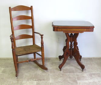 A 19th C. Shaker Maple Rocker