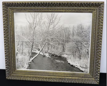 B&W Photo of the Wallkill River Christmas Day 1969