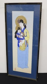 A Framed Korean Version of Madonna and Baby Jesus?