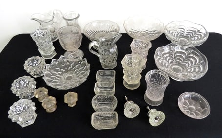 Lot of 19th C. Flint Glass Vessels