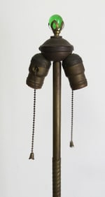 Art Nouveau Era Jadeite Ball Floor Lamp