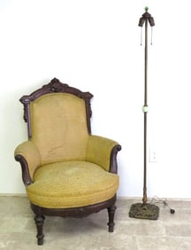 19th c. French Louis XVI inspired Fauteuil Chair