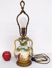 1920's Grecian Urn Form Table Lamp w/Iron Base