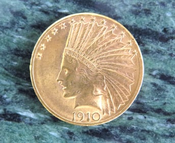 1910-D Indian $10 Gold Indian Head