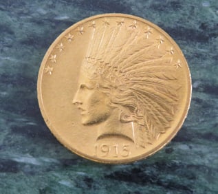 1915 American Indian $10 Gold Coin