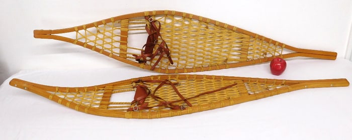 A Large Pair of Vintage Snowshoes