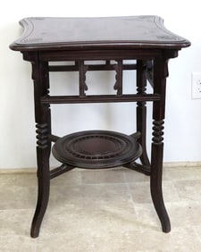 Antique Eastlake Era Victorian Mahogany Parlor Table