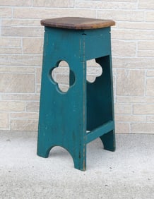 Arts & Crafts Era Tabouret Stool in a Great Color