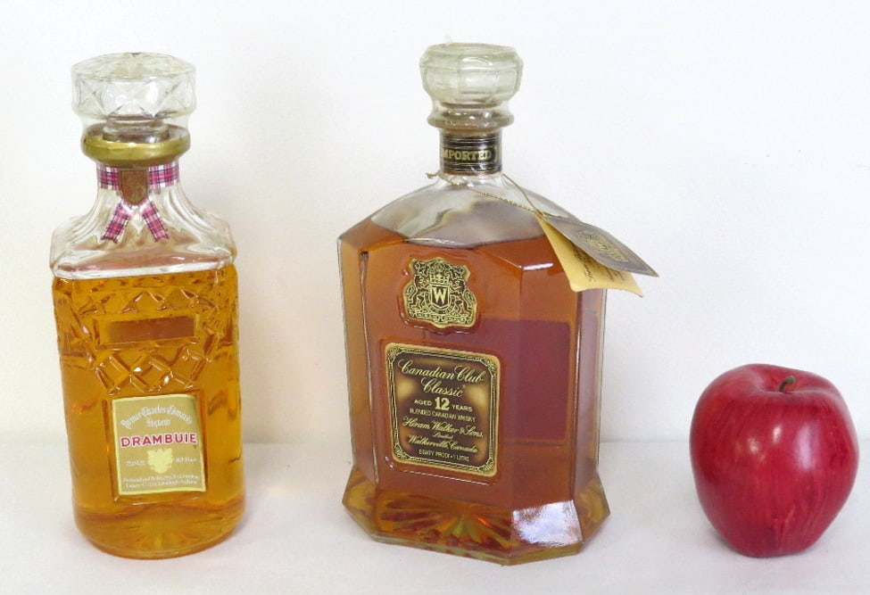 Two Sealed Bottles Drambuie & Canadian Club Classic: Estate found, two unopened bottles of Drambuie & Canadian Club Classic.