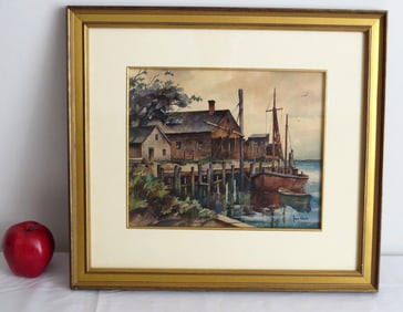 John Cuthbert Hare (Mass 1908-1978) Watercolor