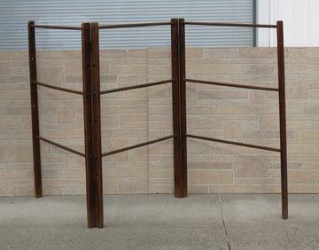 19th C. 3 Panel Mortised Quilt Rack