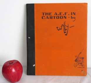 The A.E.F. in Cartoons 1933 Hardcover by Abien Walgren for Stars & Stripes
