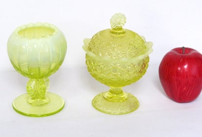 Fenton Vaseline Uranium Glass