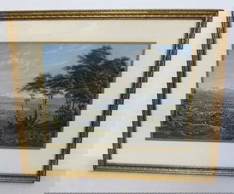 Mid 19th C. Jakob Suter (1805-1874) Aquatint View of Zurich