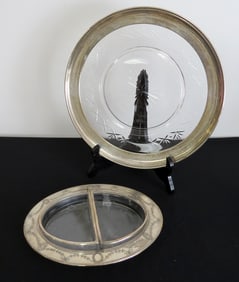 Two Art Deco Sterling Serving Dishes