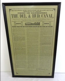 Delaware & Hudson Canal Rules & Regulations for 1894