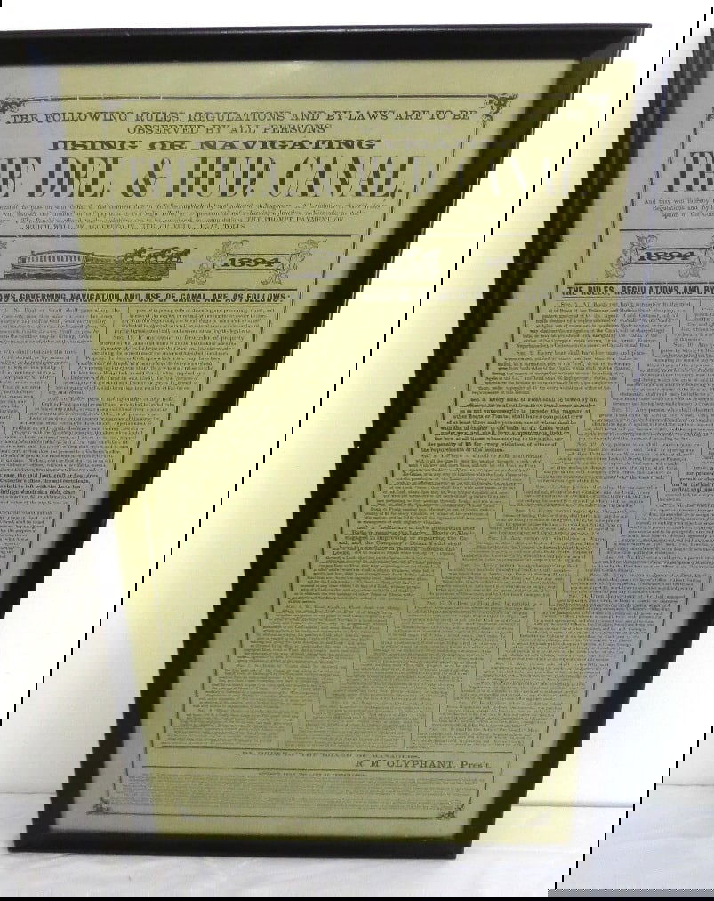 Delaware & Hudson Canal Rules & Regulations for 1894 (1 of 5)