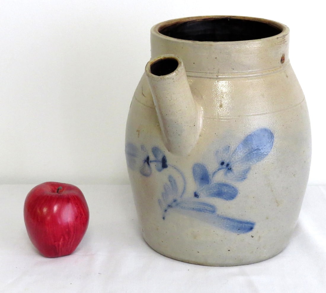 N. Clark & Co. Athens NY Attrib Stoneware Batter Jug (1 of 6)