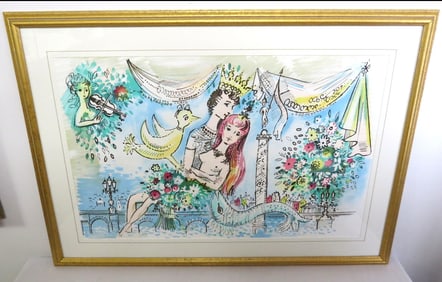 Charles Cobell (France, 1902-1998) Pencil Signed Lithograph