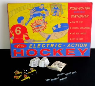 1961 Coleco Tabletop Electric Action Hockey - Never Assembled