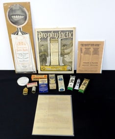 Antique Dental Advertising, Tins & Toothpaste Lot